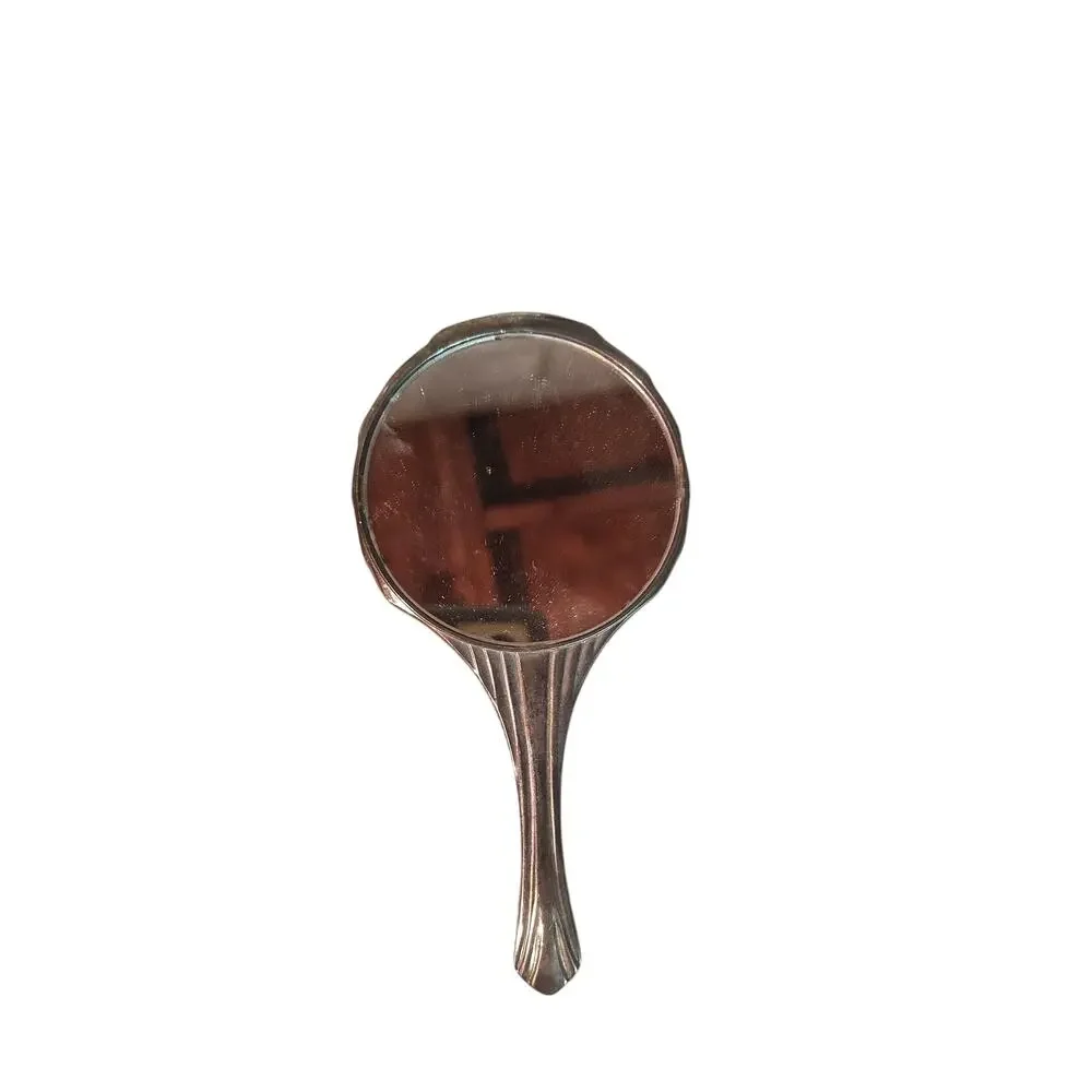 Vintage International Silver Company Silver Plated Ornate Hand Mirror Art Nouvea
